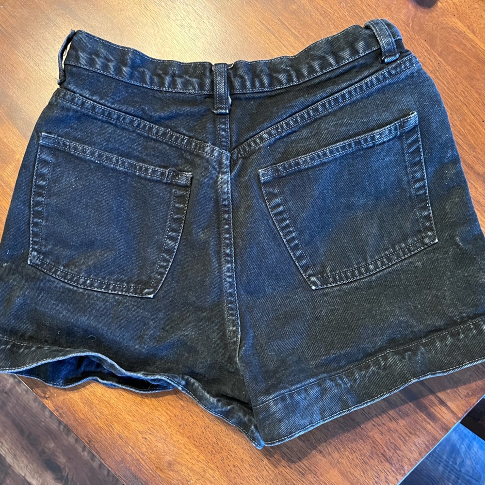 Navy blue jean shorts